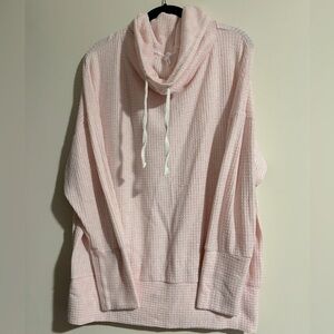 Pink cow neck sweater